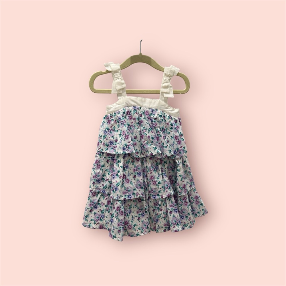 Janie and Jack never worn - Floral Tiered Dress with Ruffle Straps